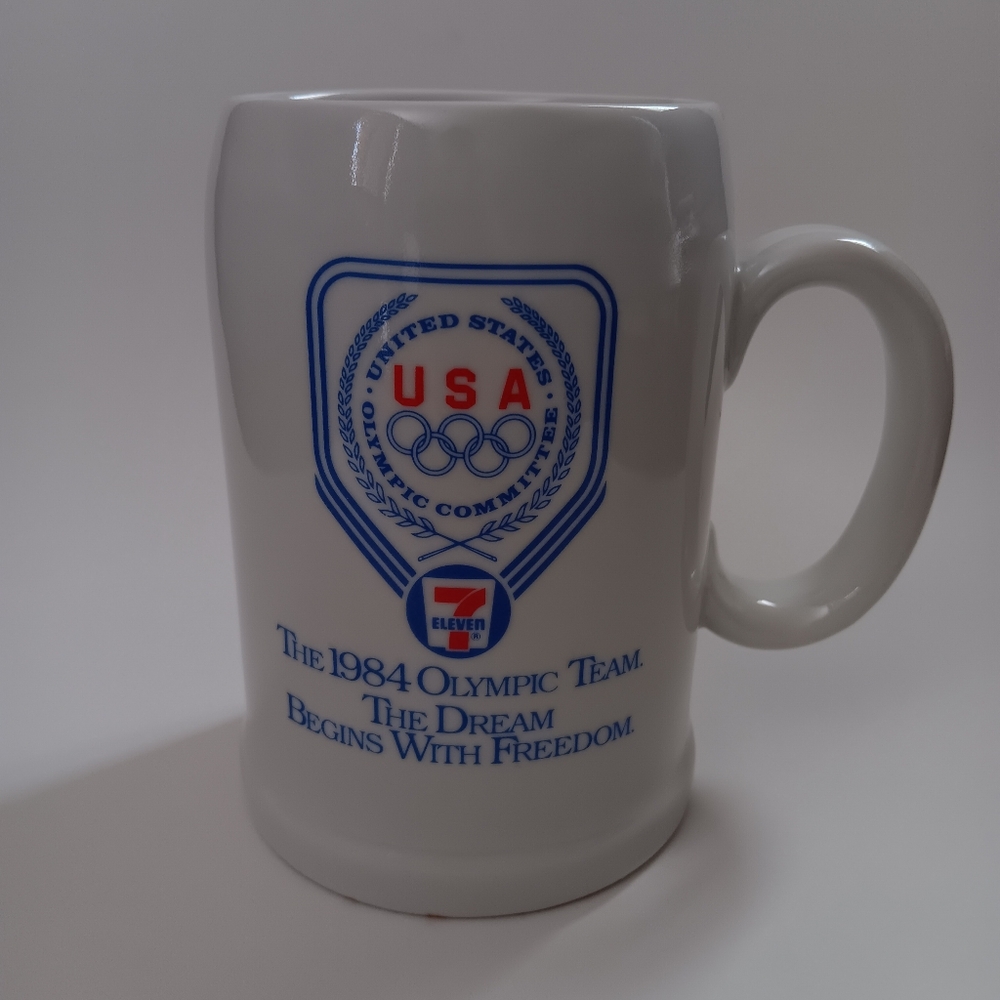 VTG 1984 OLYMPIC mug Los Angeles 7-Eleven